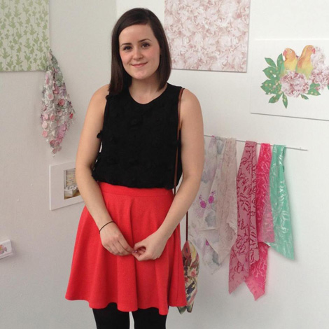 Hollie Sanders. Printed Textiles Designer.